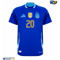 Moški Nogometni dresi Argentina Alexis Mac Allister #20 Gostujoči Copa America 2024 Kratek Rokav